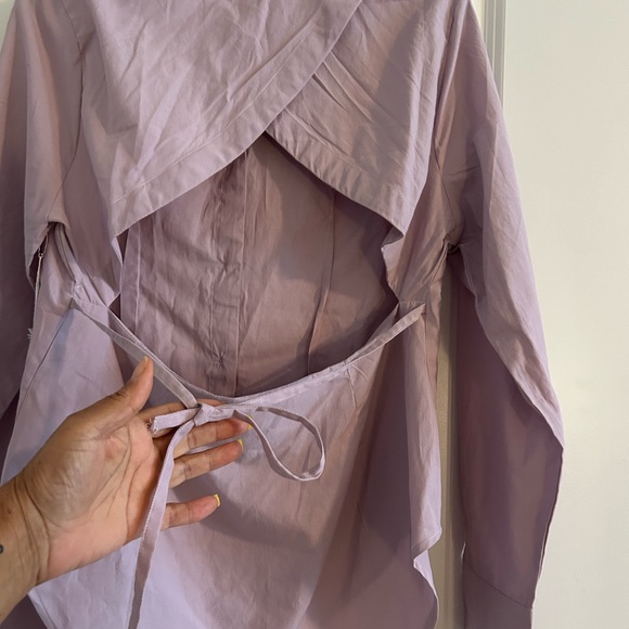 TRUTH NYC • Lavender Open Back Shirt • Large • - Picture 7 of 8